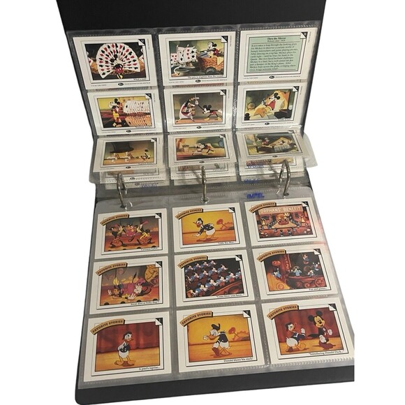 Vintage DISNEY 1991 COLLECTOR CARDS BINDER 198 CARDS - Picture 6 of 16